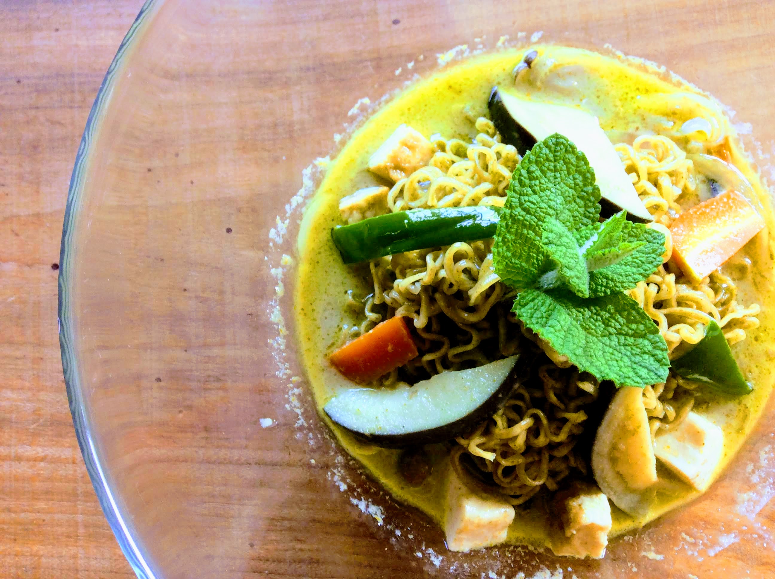 グリーンカレーヌードルGreen Curry Noodle Soup アリサンオーガニックセンター Alishan Organic Center